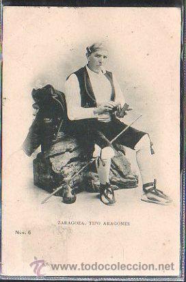 Postales: TARJETA POSTAL DE ZARAGOZA - TIPO ARAGONES. NUM 6. - Foto 1