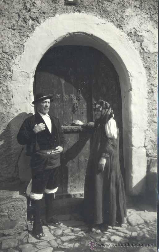 Postales: ANSO (HUESCA).- PAREJA TIPICA - Foto 1
