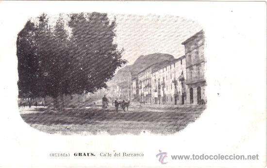 Postales: Postal de Graus (Huesca). Calle del Barranco - Foto 1
