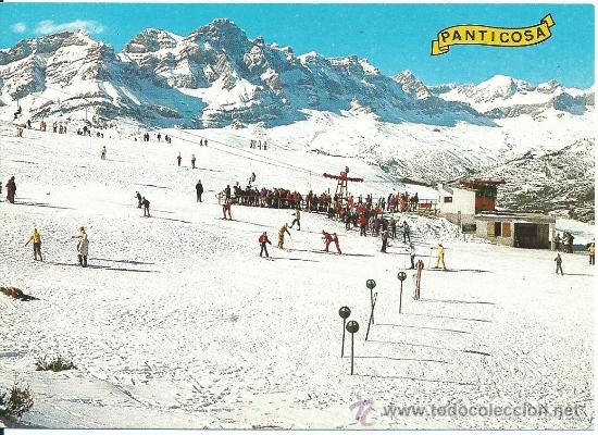Postales: PANTICOSA.-TELESILLA Y PISTA PETROSOS.-FOTO BALLARIN