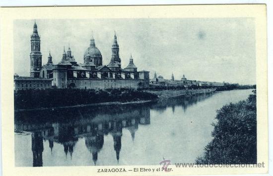 Postales: POSTAL ZARAGOZA EL EBRO Y EL PILAR - Foto 1
