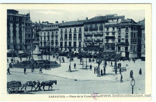 Postales: POSTAL ZARAGOZA PLAZA DE LA CONSTITUCION - Foto 1