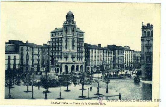 Postales: POSTAL ZARAGOZA PLAZA DE LA CONSTITUCION - Foto 1