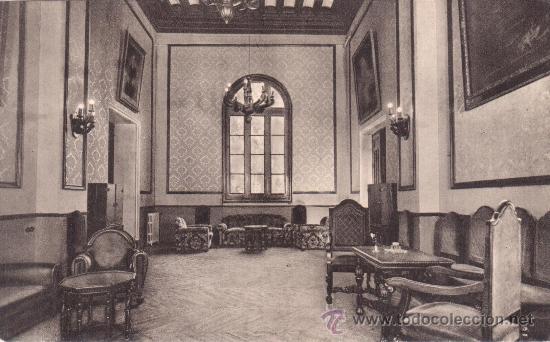Postkarten: Universidad de Zaragoza. Facultad de Medicina. Sala de Profesores (1932). Fot. Jal&oacute;n &Aacute;ngel