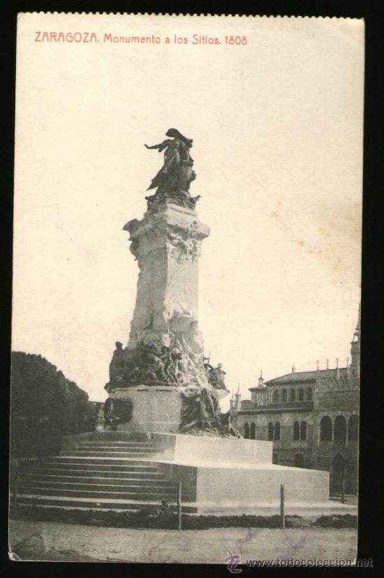 Postales: ZARAGOZA MONUMENTO A LOS SITIOS 1808 - Edici&oacute;nTHOMAS - POSTAL - Foto 1