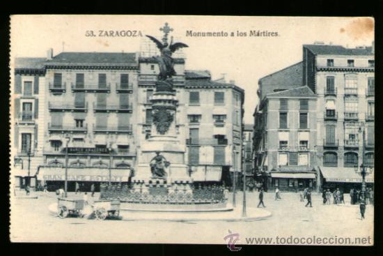 Postales: ZARAGOZA MONUMENTO A LOS MARTIRES - SIN Edici&oacute;n - POSTAL - Foto 1