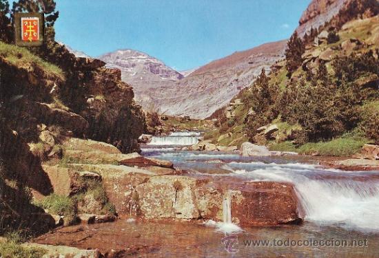 Postales: ordesa - gradas de soaso y pico san ramon - n&ordm; 24 - ed. esc. oro - sin circular - a&ntilde;o 1963 - x