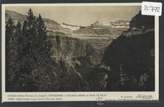 Postales: ORDESA - 3541 - COTADUERO Y CASCADA DESDE LA FAJA DE PELAY - FOT ZERKOWITZ - (11.772)