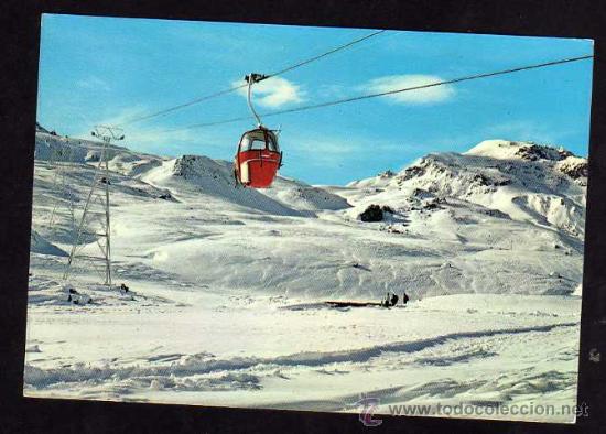 Postales: SALLENT DE GALLEGO - FORMIGAL - TELECABINA SEXTA Y PISTAS - ED.SICILIA