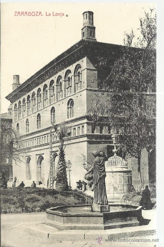 Postales: ZARAGOZA LA LONJA ESCRITA - Foto 1