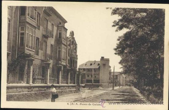 Postales: JACA (HUESCA).- PASEO DE GAL&Aacute;N - Foto 1