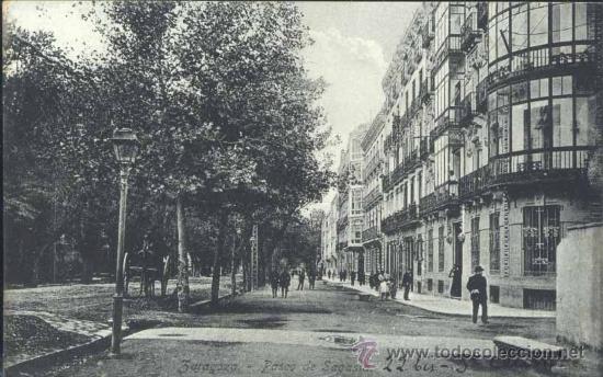 Postkarten: ZARAGOZA.- PASEO DE SAGASTA