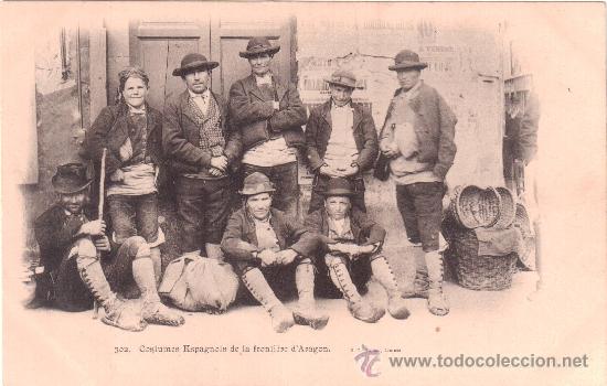 Postkarten: Costumes Espagnols de la fronti&eacute;re d&acute;Arag&oacute;n. D. T., Ed., Lourdes. N.&ordm; 302