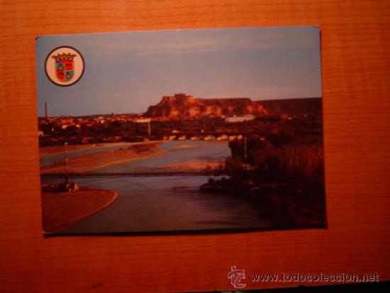 Postales: POSTAL MONZON (HUESCA) RIO CINCA Y VISTA GENERAL CIRCULADA