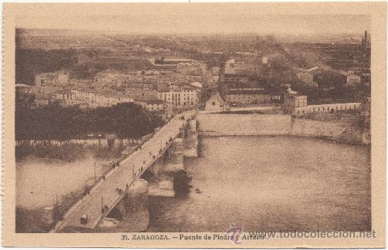 Postales: ZARAGOZA.- PUENTE DE PIEDRA Y ARRABAL. - Foto 1