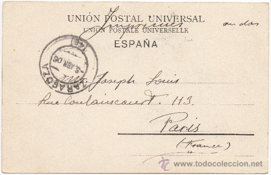 Postales: ZARAGOZA.- LA SEO, INTERIOR. (C.1905). - Foto 2