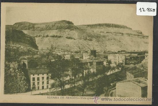 Postales: ALHAMA DE ARAGON - VISTA GENERAL DEL PUEBLO  -ED. G. MA&Ntilde;AS - (12.858)