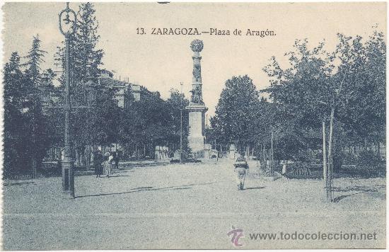 Postales: ZARAGOZA.- PLAZA DE ARAG&Oacute;N. - Foto 1