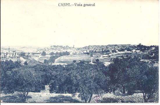 Postales: PS1073 CASPE VISTA GENERAL. EDITOR M. PELLICER. SIN CIRCULAR - Foto 1