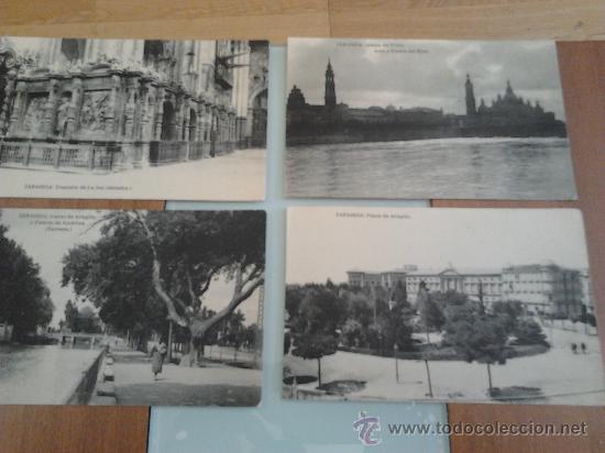Postales: postales de zaragoza, lote de 4 postales - Foto 1