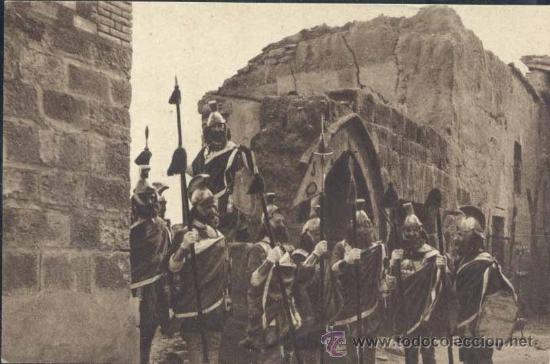 Postcards: HUESCA.- SEMANA SANTA - SERIE B NUM 1 . &rdquo;SOLDADOS ROMANOS&rdquo;