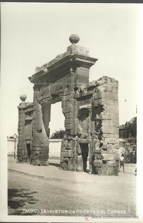 Postales: ZARAGOZA PUERTA DEL CARMEN SIN ESCRIBIR - Foto 1