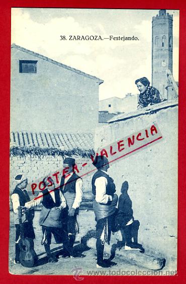 Postales: POSTAL ZARAGOZA, FESTEJANDO,   P74991 - Foto 1