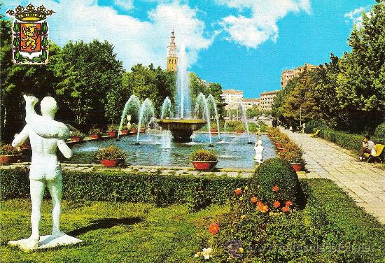 Postales: ZARAGOZA, PARQUE PRIMO DE RIVERA - C.JOSAN - SIN CIRCULAR - Foto 1