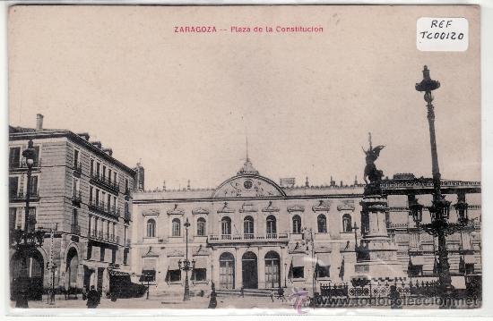 Postales: POSTAL ZARAGOZA. Plaza de La Constituci&oacute;n - Foto 1