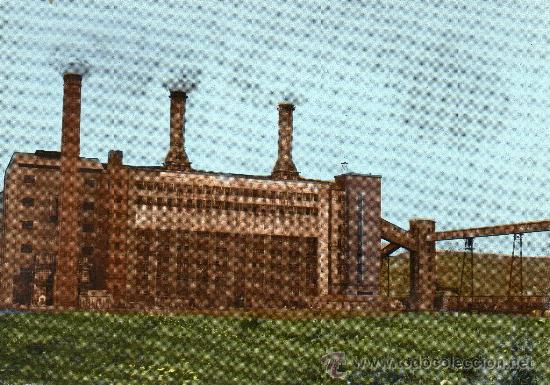 Postales: escatron. 11.- central termica. rae. postal coloreada - Foto 1