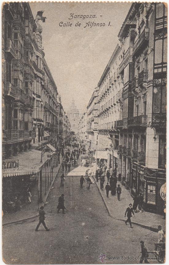 Postales: ZARAGOZA.- CALLE DE ALFONSO I. - Foto 1