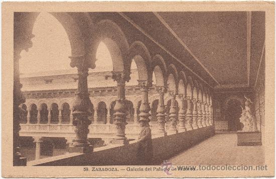 Postales: ZARAGOZA.- GALER&Iacute;A DEL PALACIO DE MUSEOS. - Foto 1