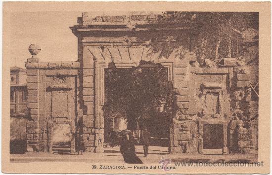 Postales: ZARAGOZA.- PUERTA DEL CARMEN. - Foto 1