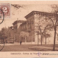 Postales: ZARAGOZA.- EDIFICIO DEL PALACIO DE MUSEOS. (C.1935).