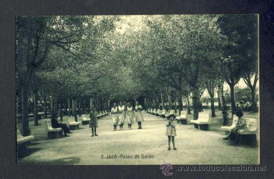 Postales: Postal de JACA: Paseo de Galan (De las Heras num. 3) - Foto 1