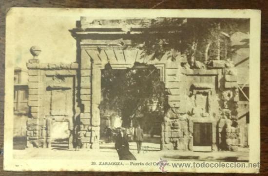 Postales: ZARAGOZA. PUERTA DEL CARMEN. - Foto 1