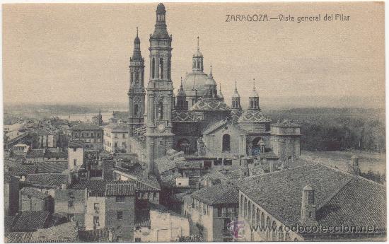Postales: ZARAGOZA.- VISTA GENERAL DEL PILAR. - Foto 1
