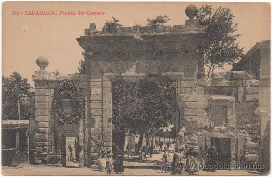Postales: ZARAGOZA.- PUERTA DEL CARMEN. - Foto 1