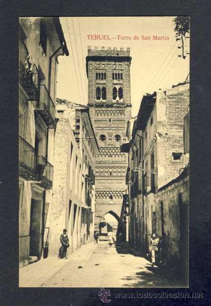 Postales: Postal de TERUEL: Torre de San Martin - Foto 1