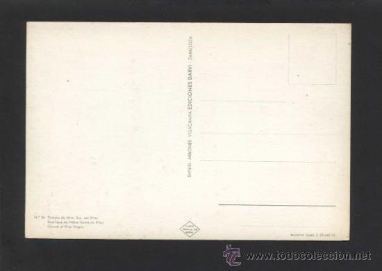 Postales: Zaragoza. *Templo...* Ed. Cusc&oacute; n&ordm; 24. Nueva. - Foto 2