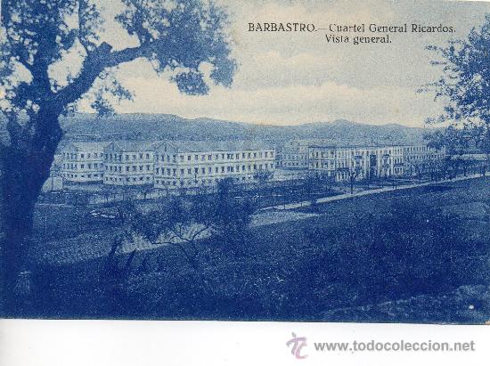 Postales: barbastro. 7 cuartel general ricardos. ed. santamar&iacute;a - Foto 1