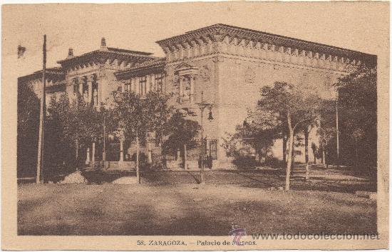 Postales: ZARAGOZA.- PALACIO DE MUSEOS. - Foto 1