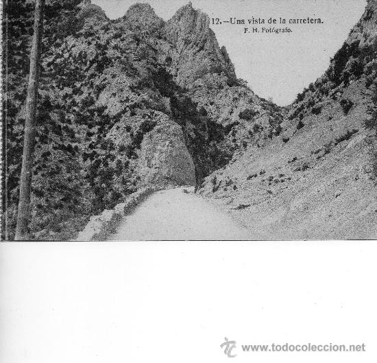 Postales: foz de binies. 12 una vista de la carretera