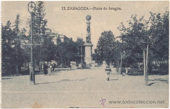 Postales: ZARAGOZA.- PLAZA DE ARAG&Oacute;N. - Foto 1