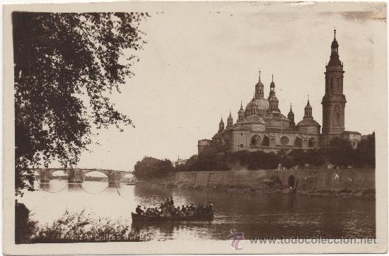 Postales: ZARAGOZA.- ORILLAS DEL EBRO. - Foto 1