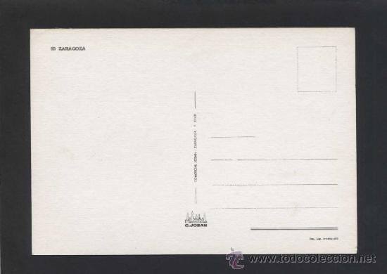 Postales: Zaragoza. Ed. C. Josan n&ordm; 65. Nueva. - Foto 2