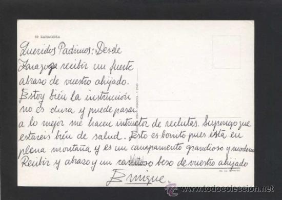 Postales: Zaragoza. Ed. C. Josan n&ordm; 69. Escrita. - Foto 2