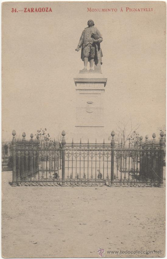 Postales: ZARAGOZA.- MONUMENTO &Aacute; PIGNATELLI. - Foto 1