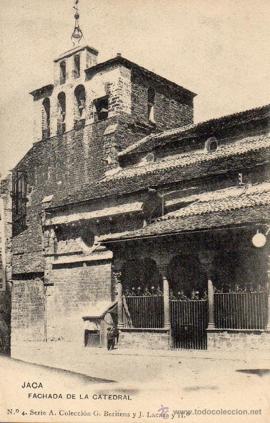 Postales: jaca. 4 fachada de la catedral.hauser y menet - Foto 1