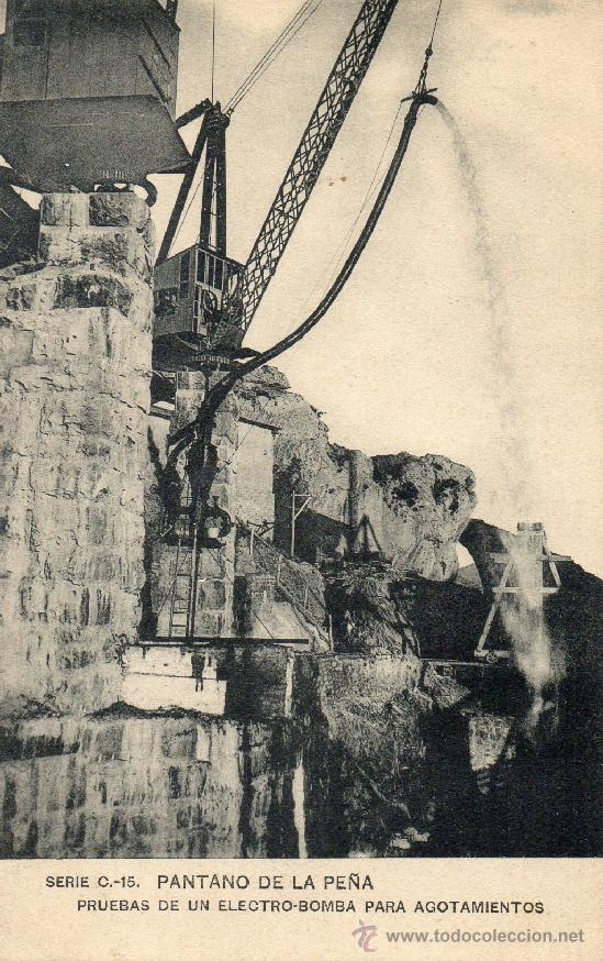 Postales: pantano de la pe&ntilde;a. c-15. hauser y menet - Foto 1